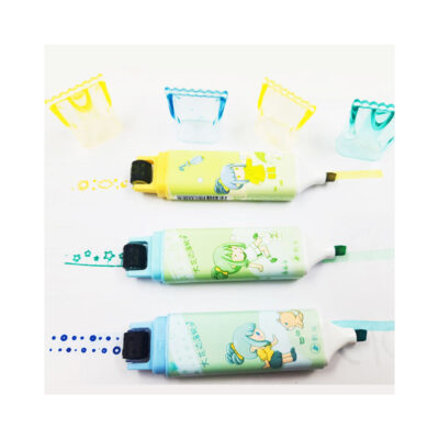 2in1-Highlighter-and-Roll-Stamp-Blue-Green-Yellow-3