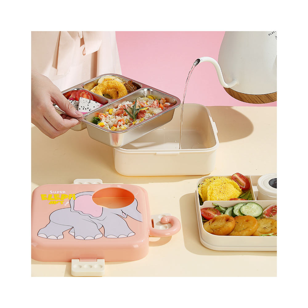 Eye-Steel-Lunch-Box-Elephanat-1