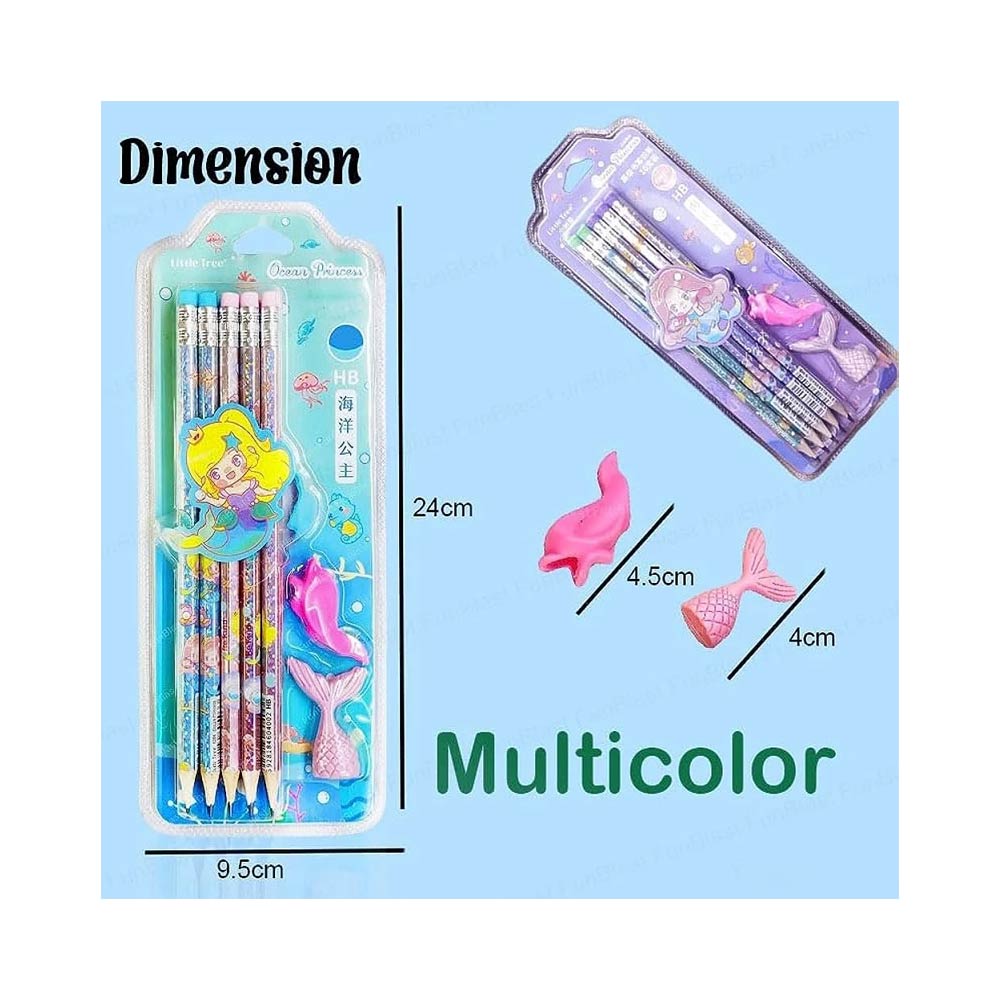 Mermaid-Ocean-Princess-Pencil-Set