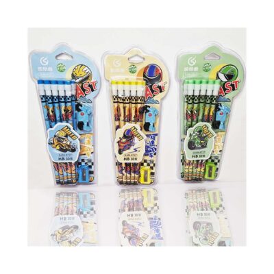 Moto-Racer-Pencil-Set