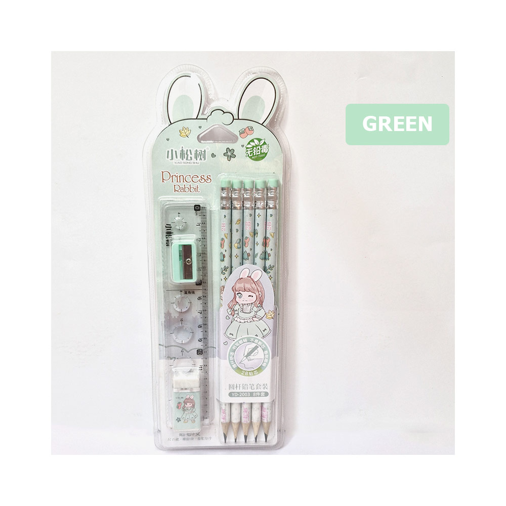 Rabbit-Pencil-Set-Green