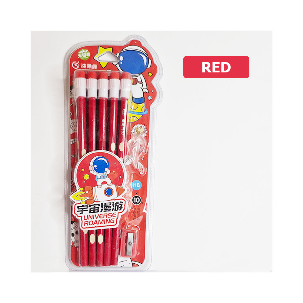 Space-Universe-Raoming-Pencil-Set-RED