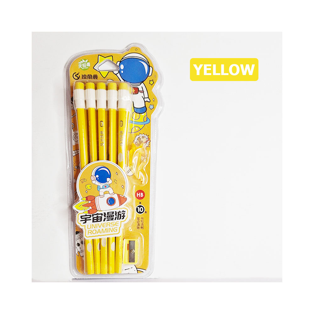 Space-Universe-Raoming-Pencil-Set-Yellow