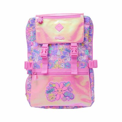 Smiggle-Smiley-Pink-Front-Backpack