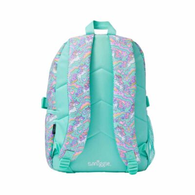 Smiggle-School-Bag-Unicorn-Seagreen-Back-Backpack
