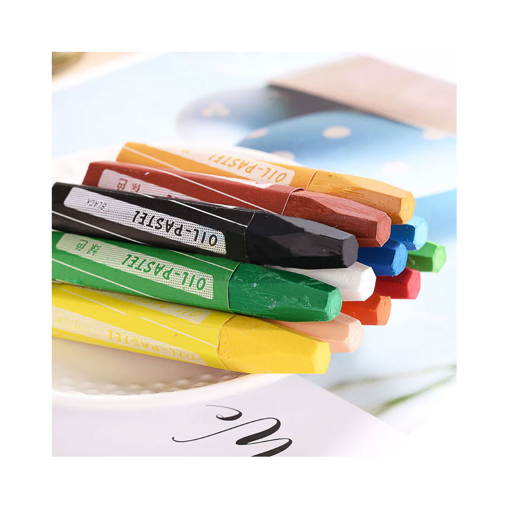 Oil Pastel Crayons - Hexagon Shaped