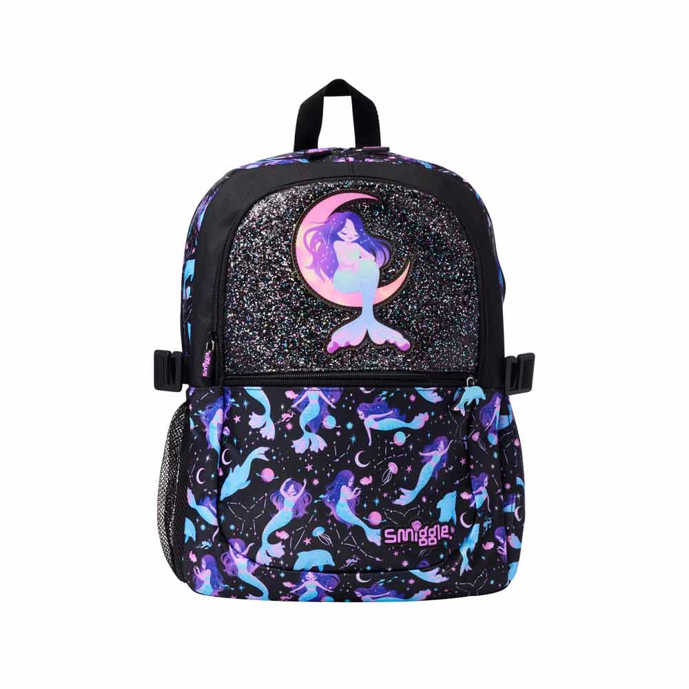 Smiggle-Mermaid-Moon-Black-Front-Backpack1