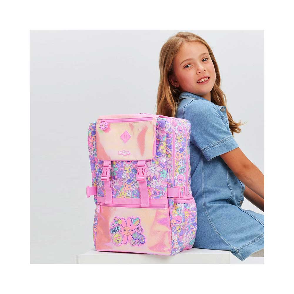 Smiggle-Smiley-Pink-Backpack