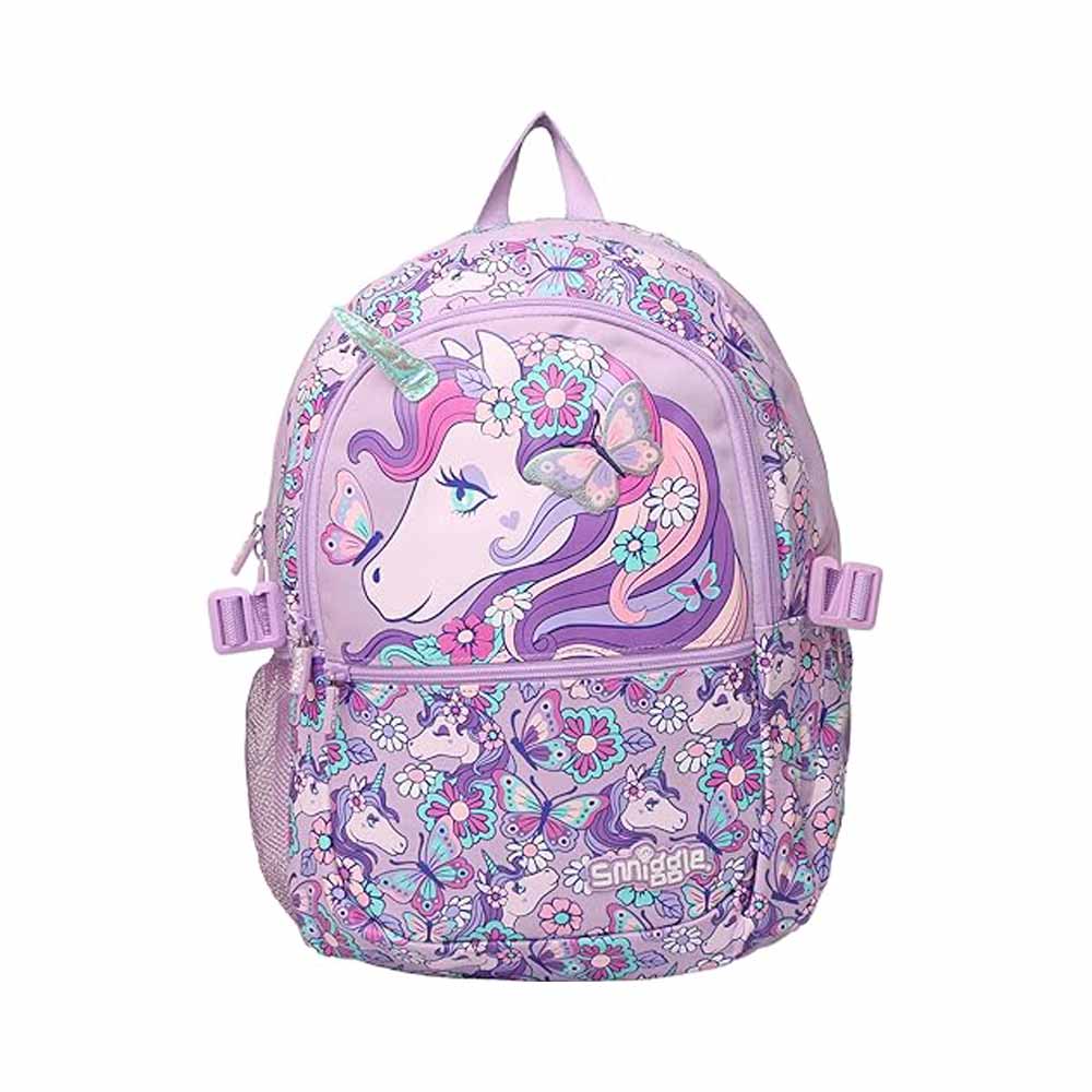 Smiggle-School-Bag-Unicorn-Purple-Front-Backpack