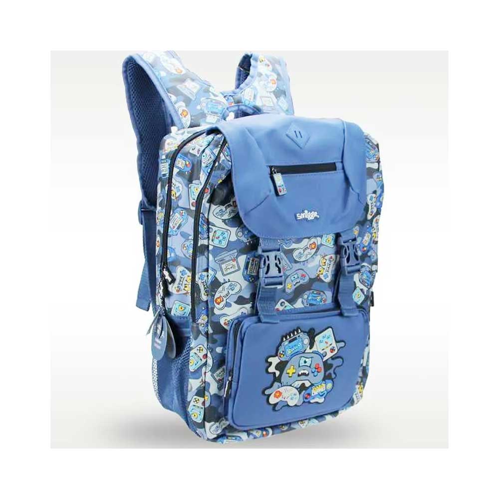 Video-Games-Blue-Front1-Backpack