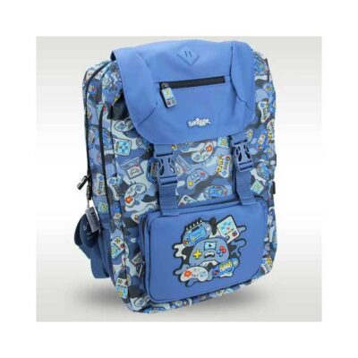 Video-Games-Blue-Front3-Backpack