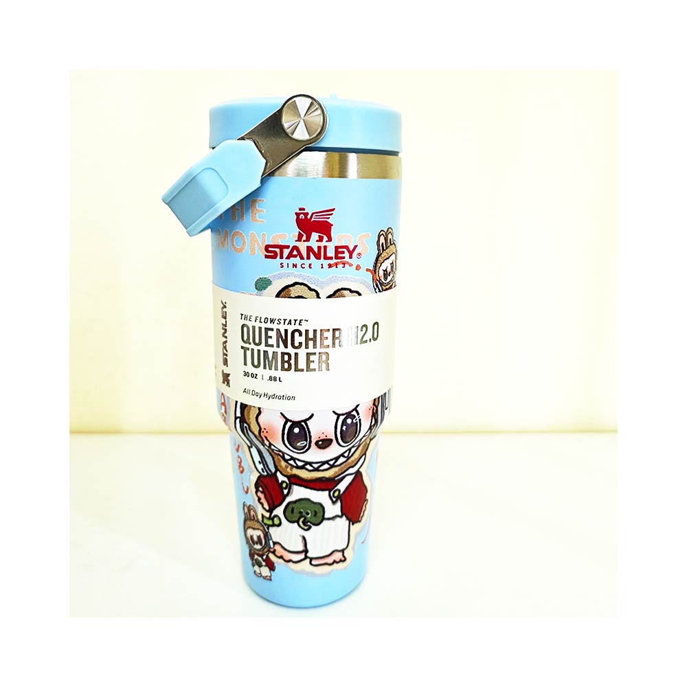 Labubu-Stanley-Quencher-The-FlipStraw-Tumbler-30-oz-Blue