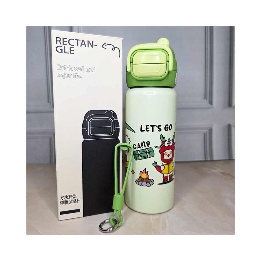 Cube-Double-Drink-Thermal-Bottle-500-mlGreen