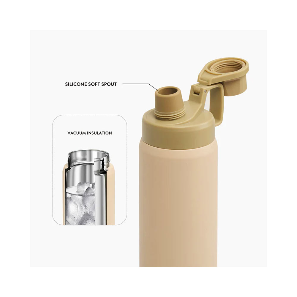TYESO-750ml-Water-Bottle-Solid-Colors-Mocha