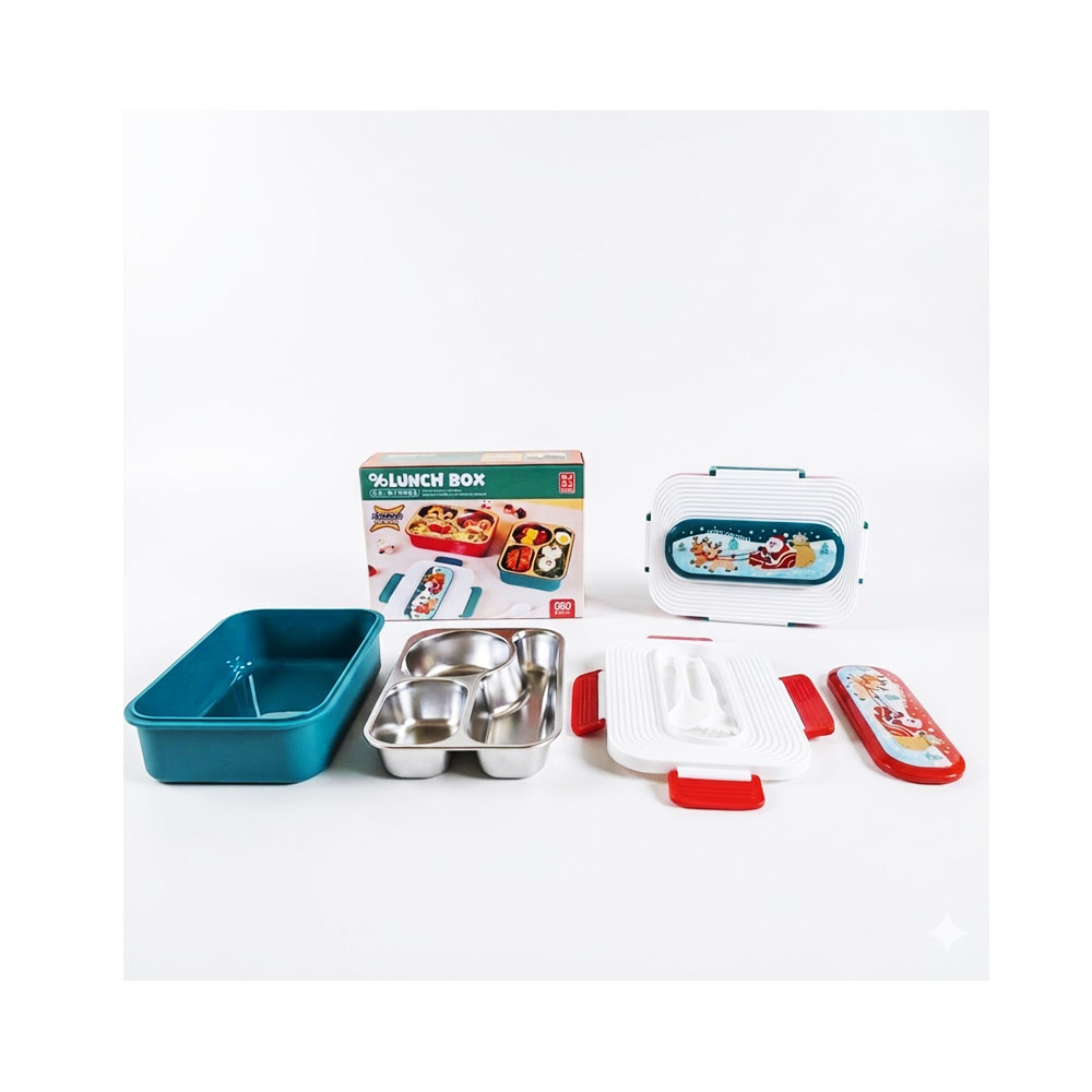 Christmas-Edition-Stainless-Steel-Lunch-Box-Content