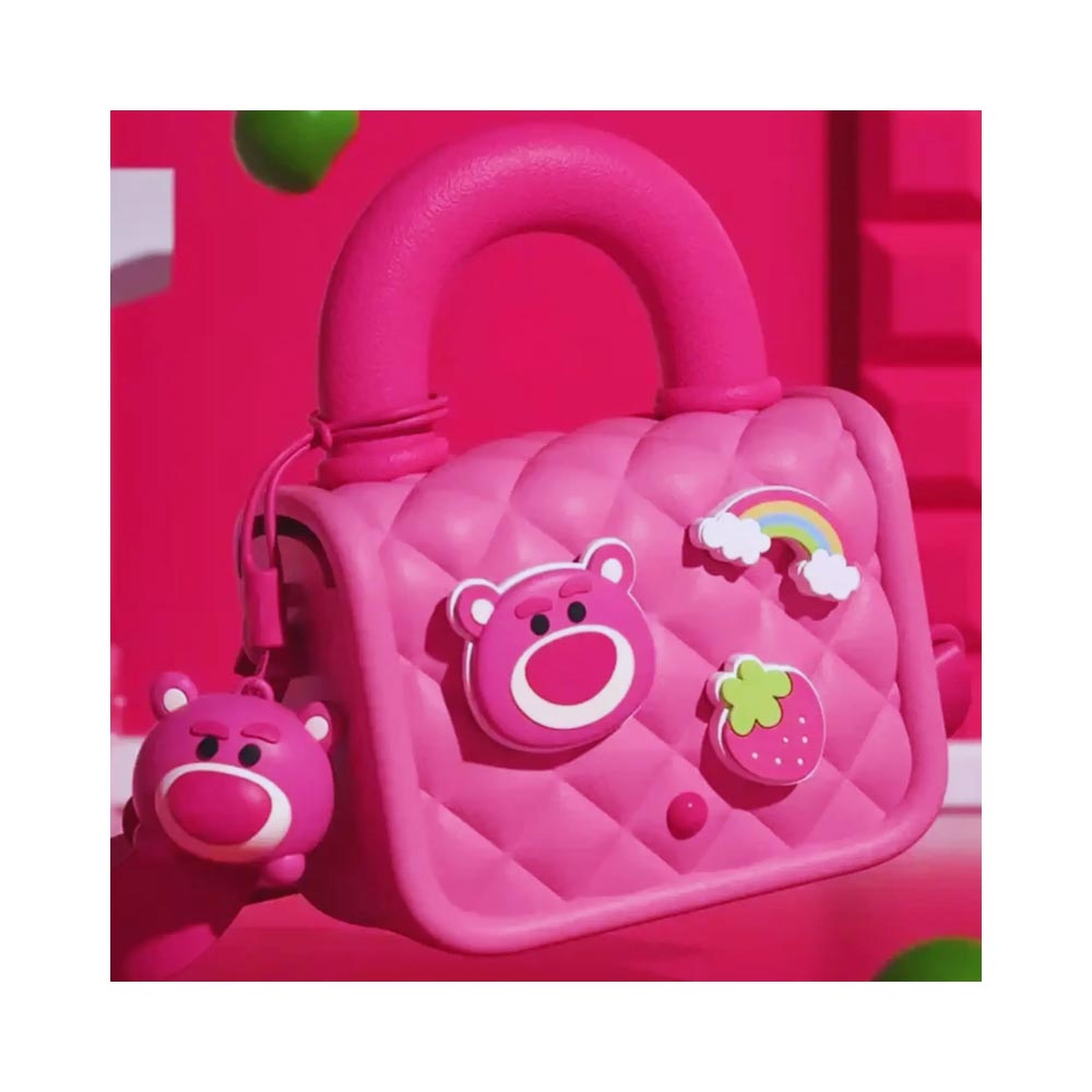 Cartoon-Silicon-Sling-Bag-Dark-Pink-Bear