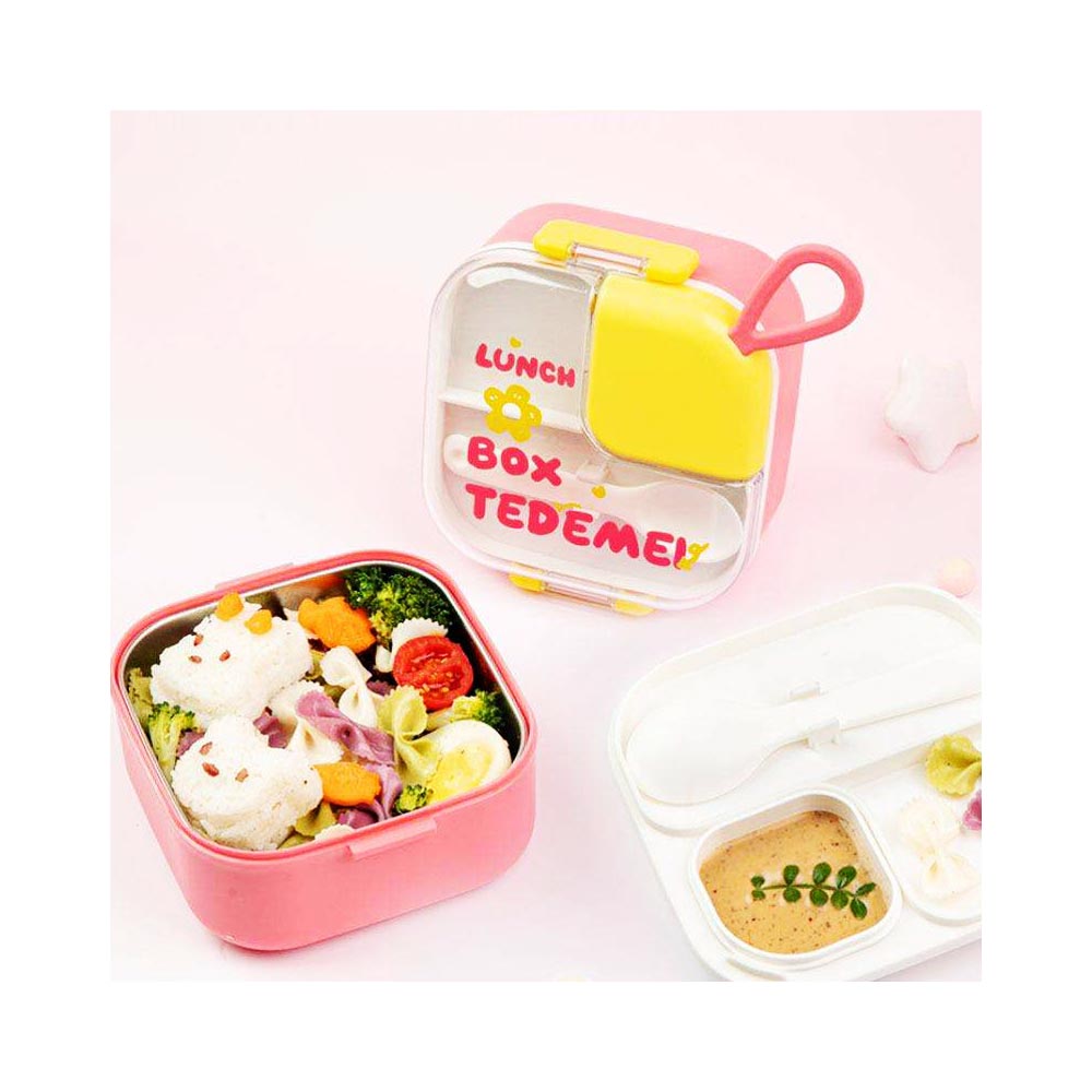 Tedemei-Square-Lunch-Box-Pink
