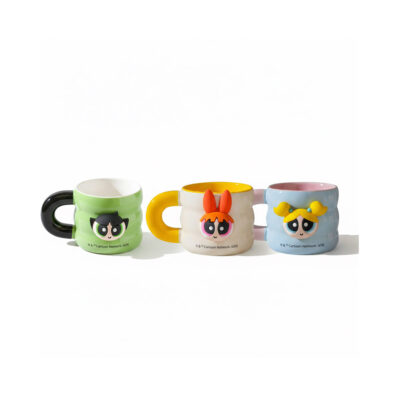 kids cartoon cups made from ceramic material