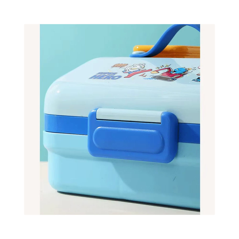Cartoon-Astronaut-700+150ml-Stainless-Steel-Lunch-Box
