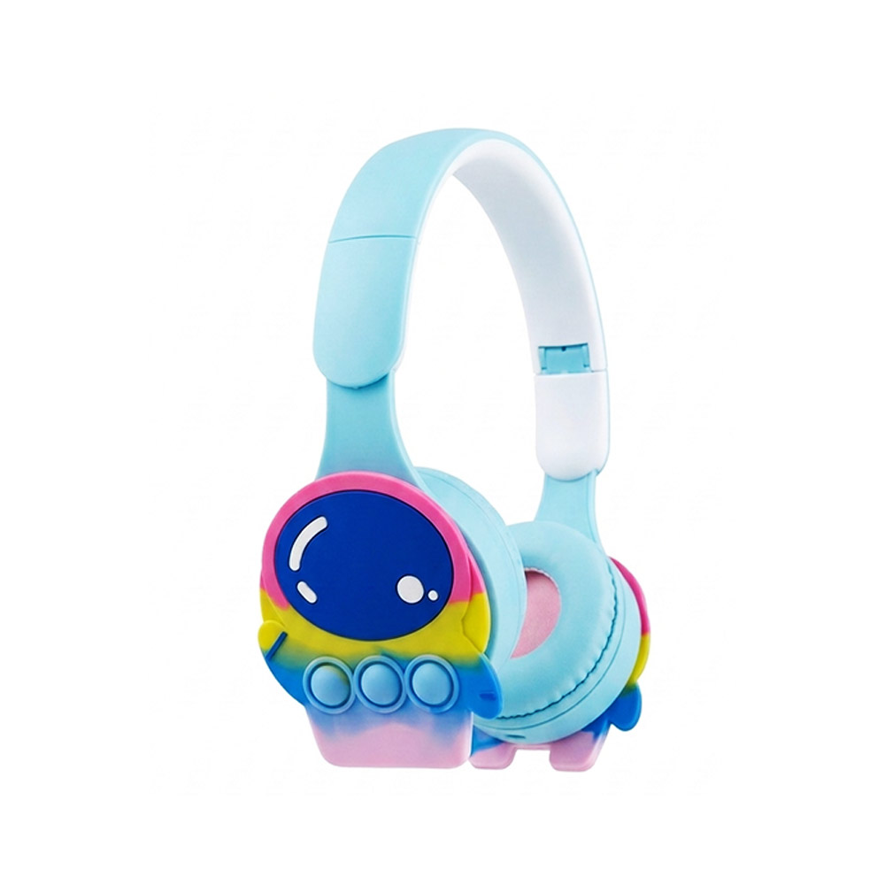 Kids-Wireless-Bluetooth-Headset-Astronaut-Skyblue