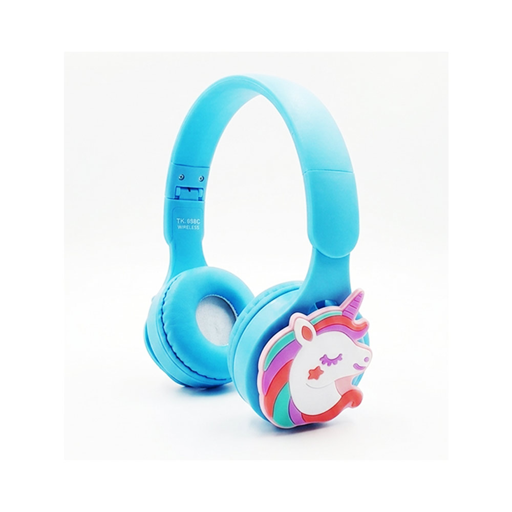 Kids-Wireless-Bluetooth-Headset-Unicorn-SkyBlue