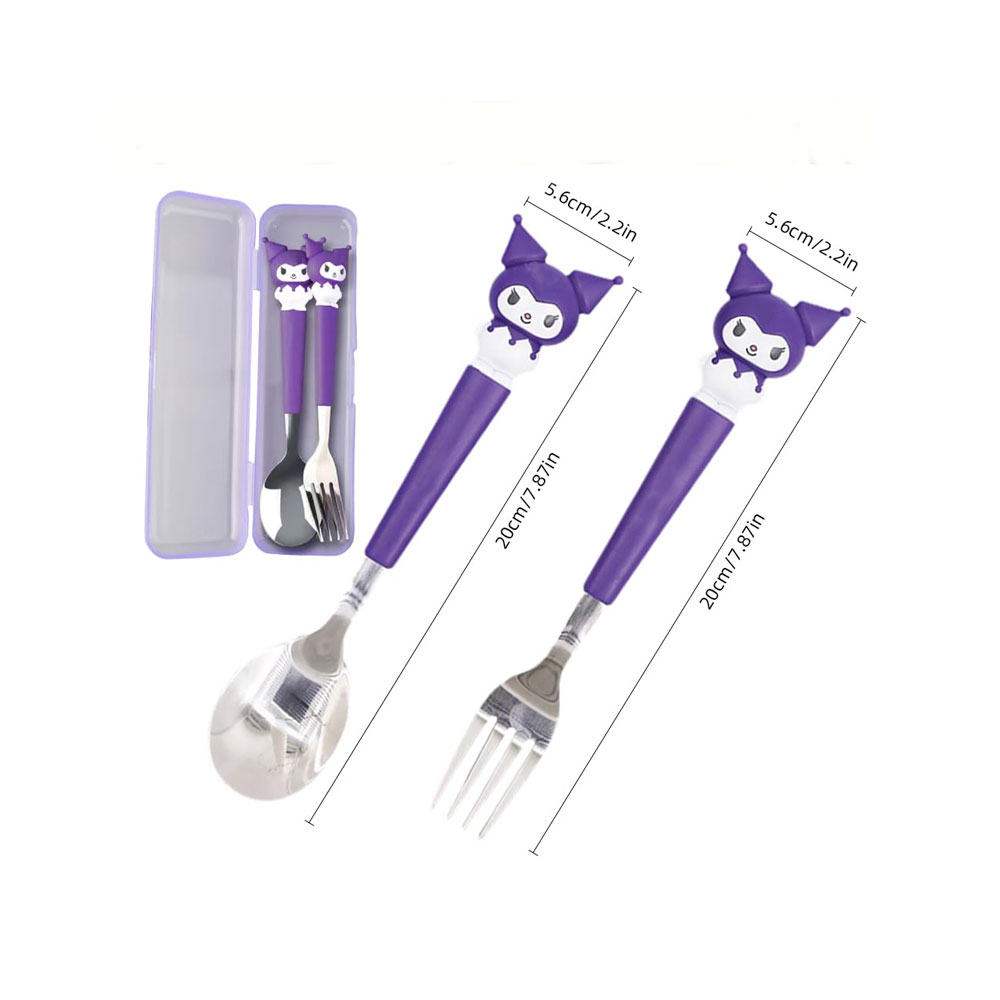 Fork-and-Spoon-Set-with-Travel-Case Dimensions