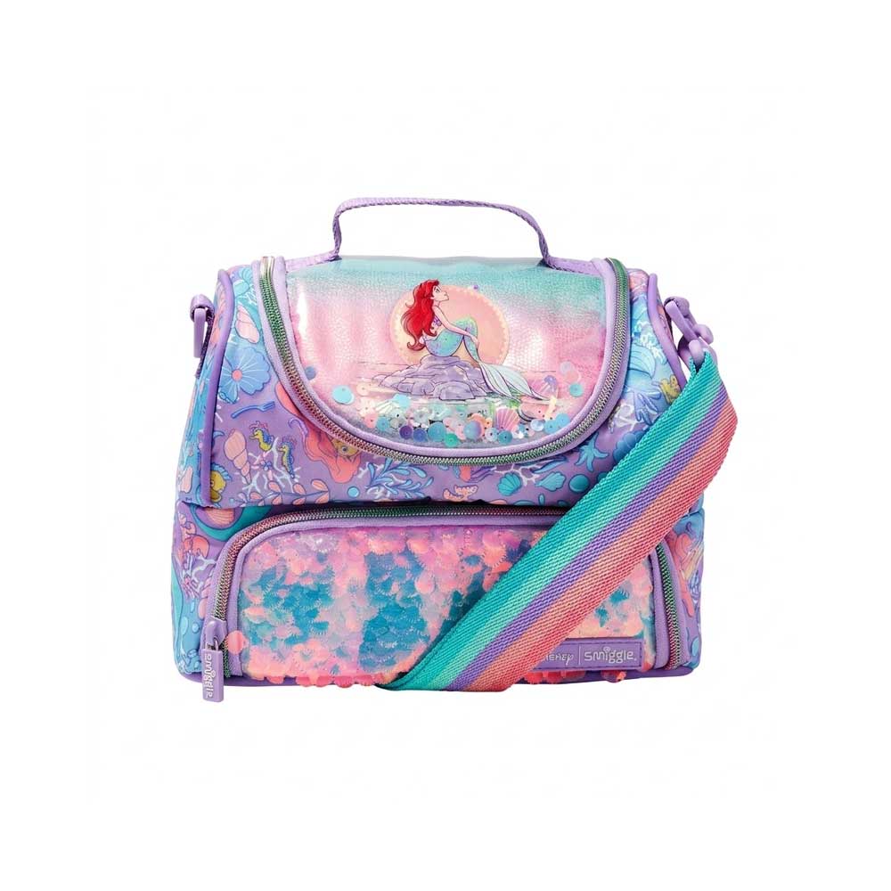 Mermaid kids lunch bag with shoulder strap