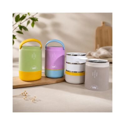 Stylish stainless steel tiffin